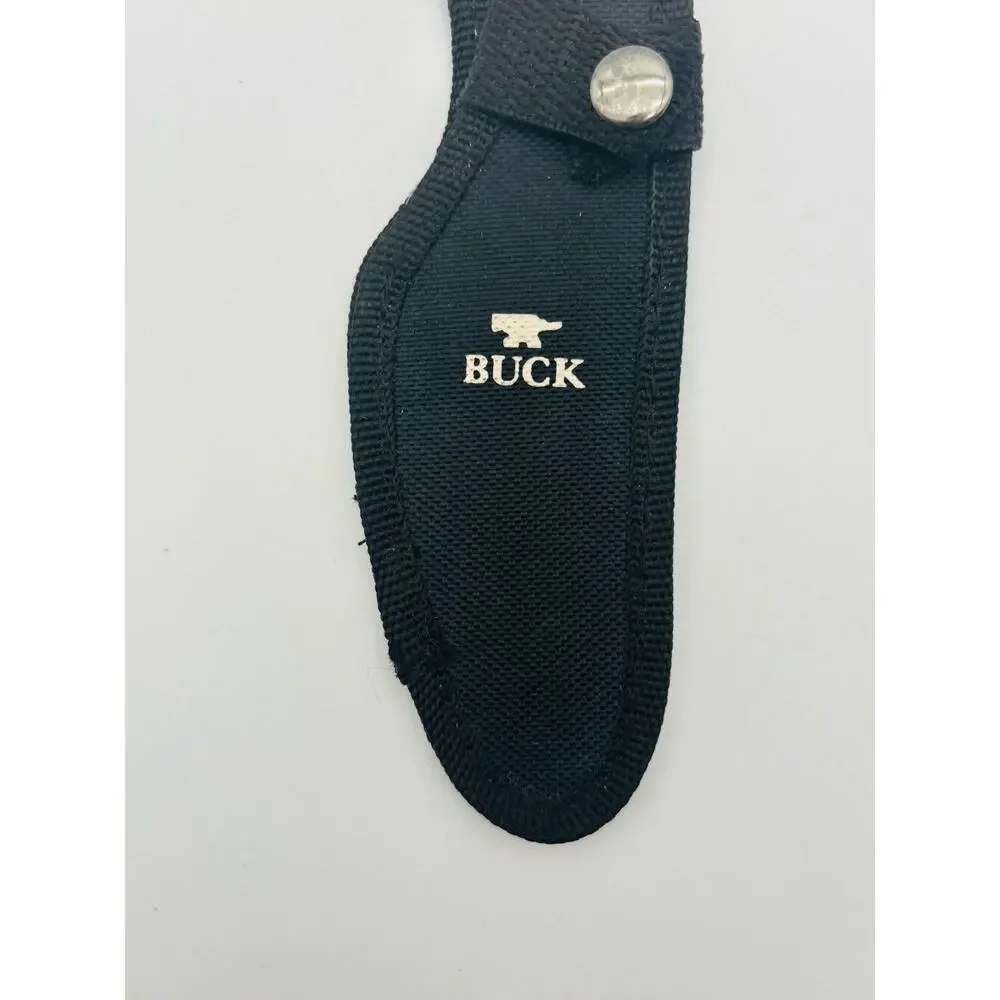New Buck Knife 135-BK Fixed Blade Caper Knife Stainless Steel w/ sheath Orange